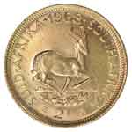 Goldmünze 2 Rand Rückseite